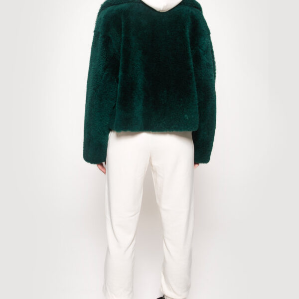 Green mohair goat jacket - Image 4