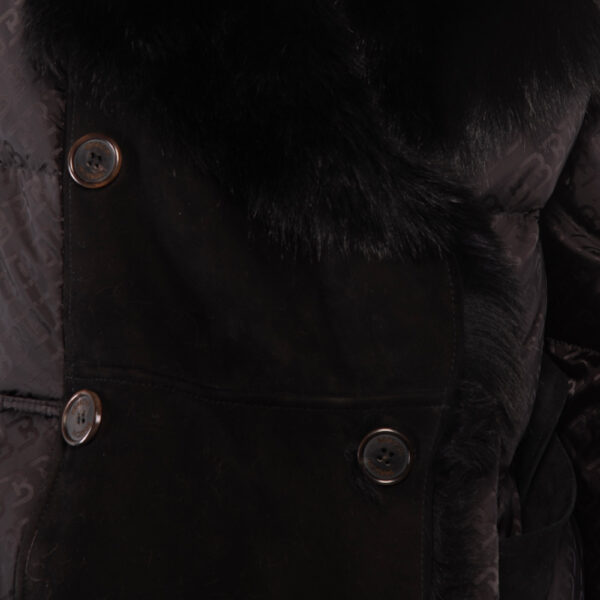 Black Shearling Coat fur Jackets