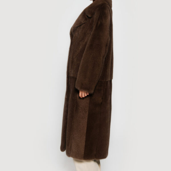 Mink cocoa coat - Image 4