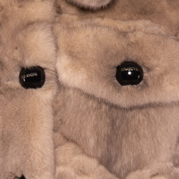 Beige Mink fur Jackets