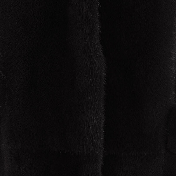 Black Mink fur Coats