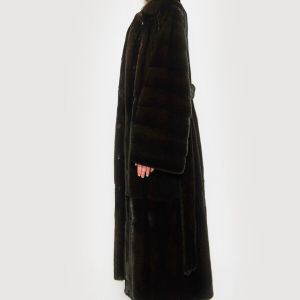 Natural mahogany mink coat - Image 4