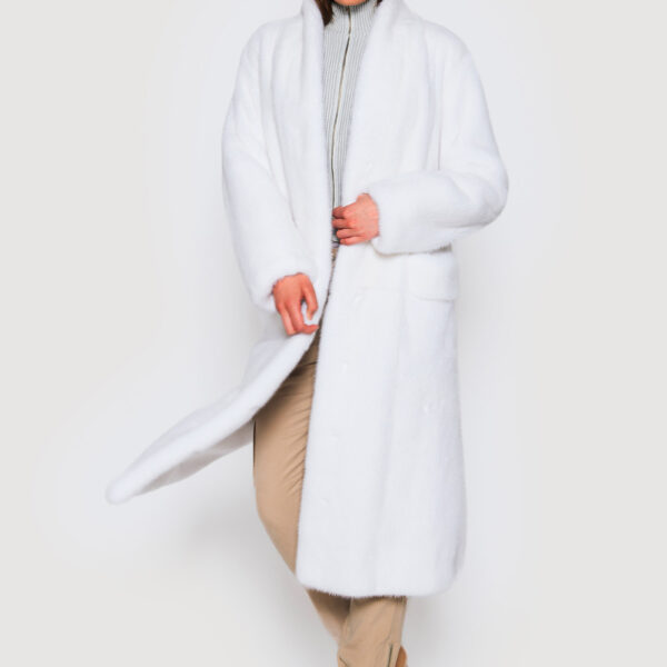 White Mink fur Coats