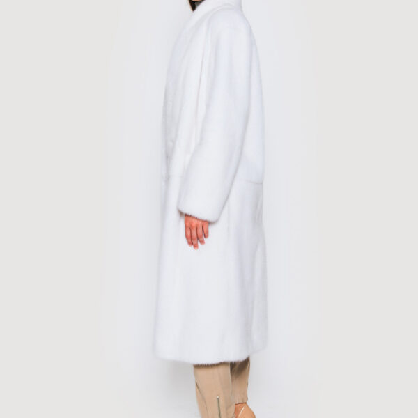 Natural white mink coat - Image 4