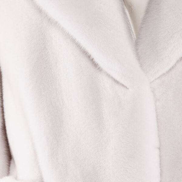 White Mink fur Jackets