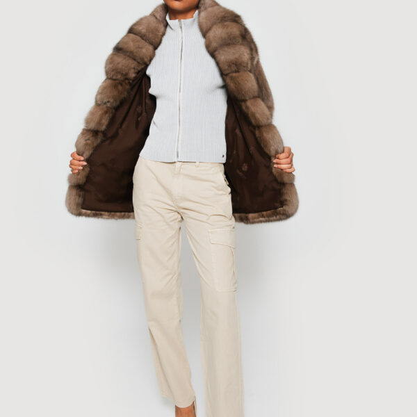 Brown Sable fur Coats