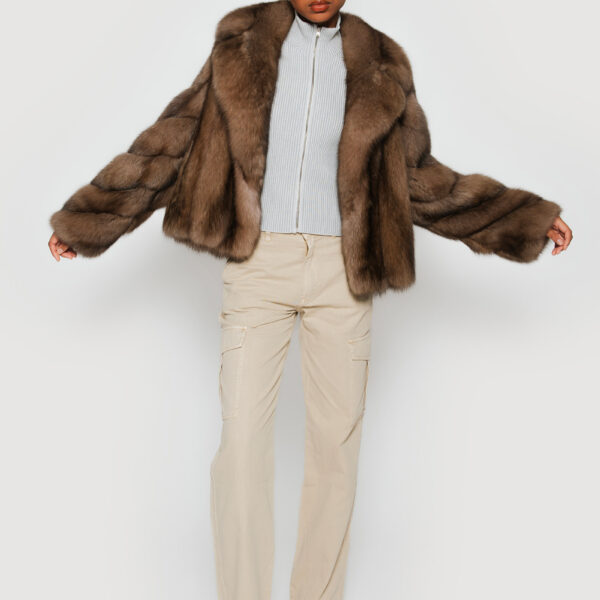 Brown Sable fur Jackets