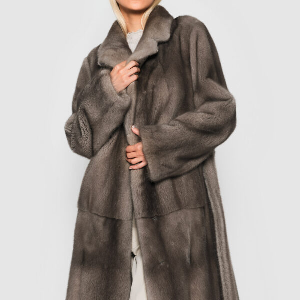 Gray Mink fur Coats