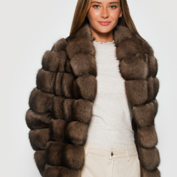 Brown Sable fur Jackets