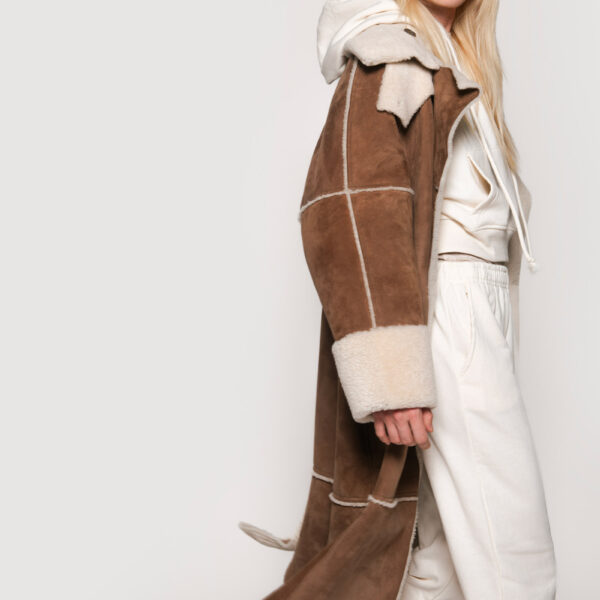 Brown Shearling Coat fur Coats