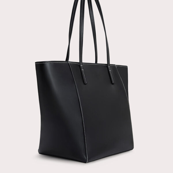 By Far Club Tote Black Box Calf Leather bag bag
