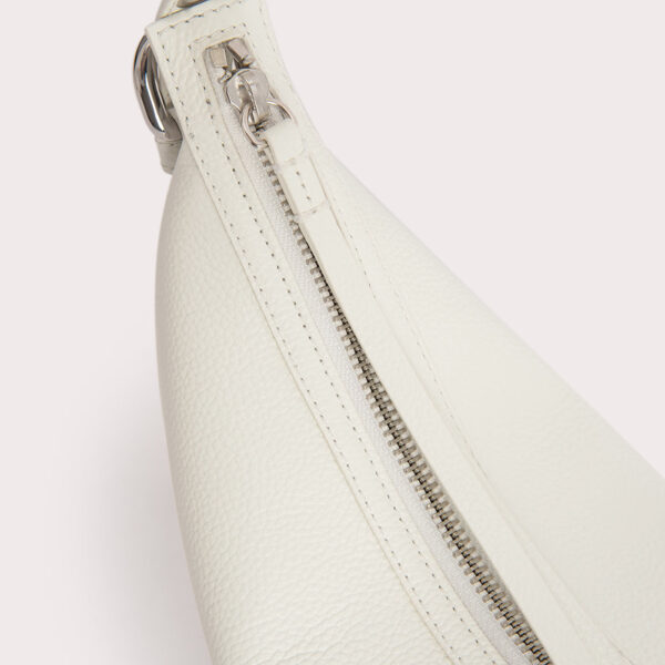 By Far Gib White Small Grain Calf Leather Bag bag