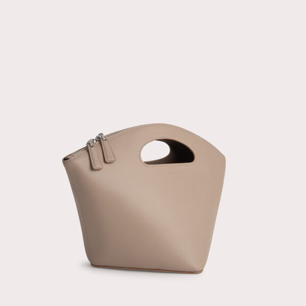 By Far Rubik Taupe Box Calf Leather bag