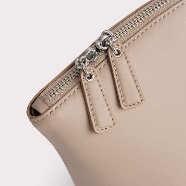 By Far Rubik Taupe Box Calf Leather bag