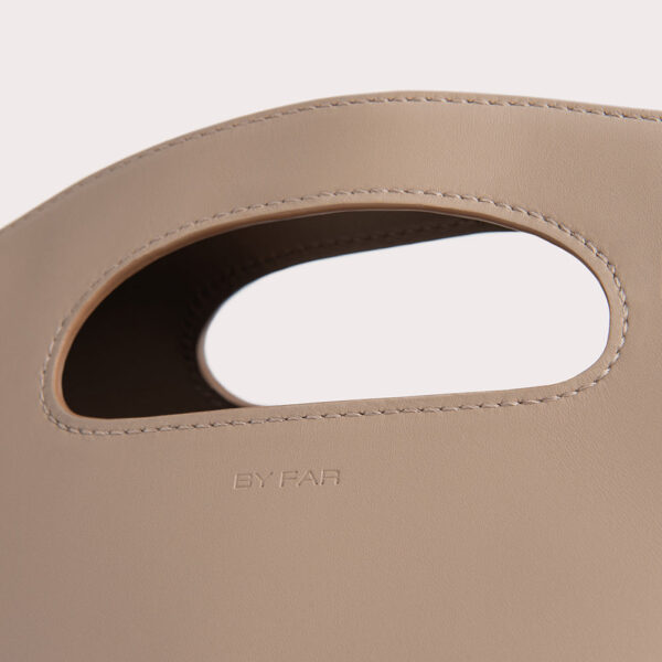 By Far Rubik Taupe Box Calf Leather bag
