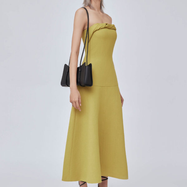 CHATS by C.Dam Yellow Bronze Dress