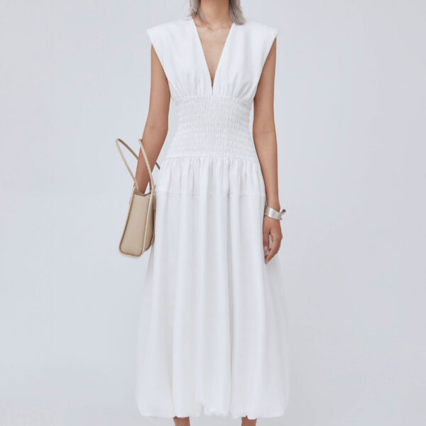 CHATS by C.Dam White Kate Dress