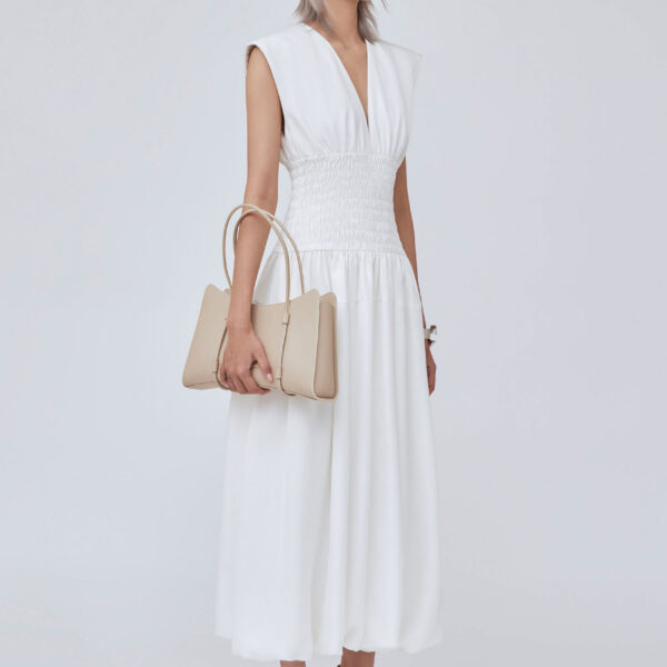 CHATS by C.Dam White Kate Dress