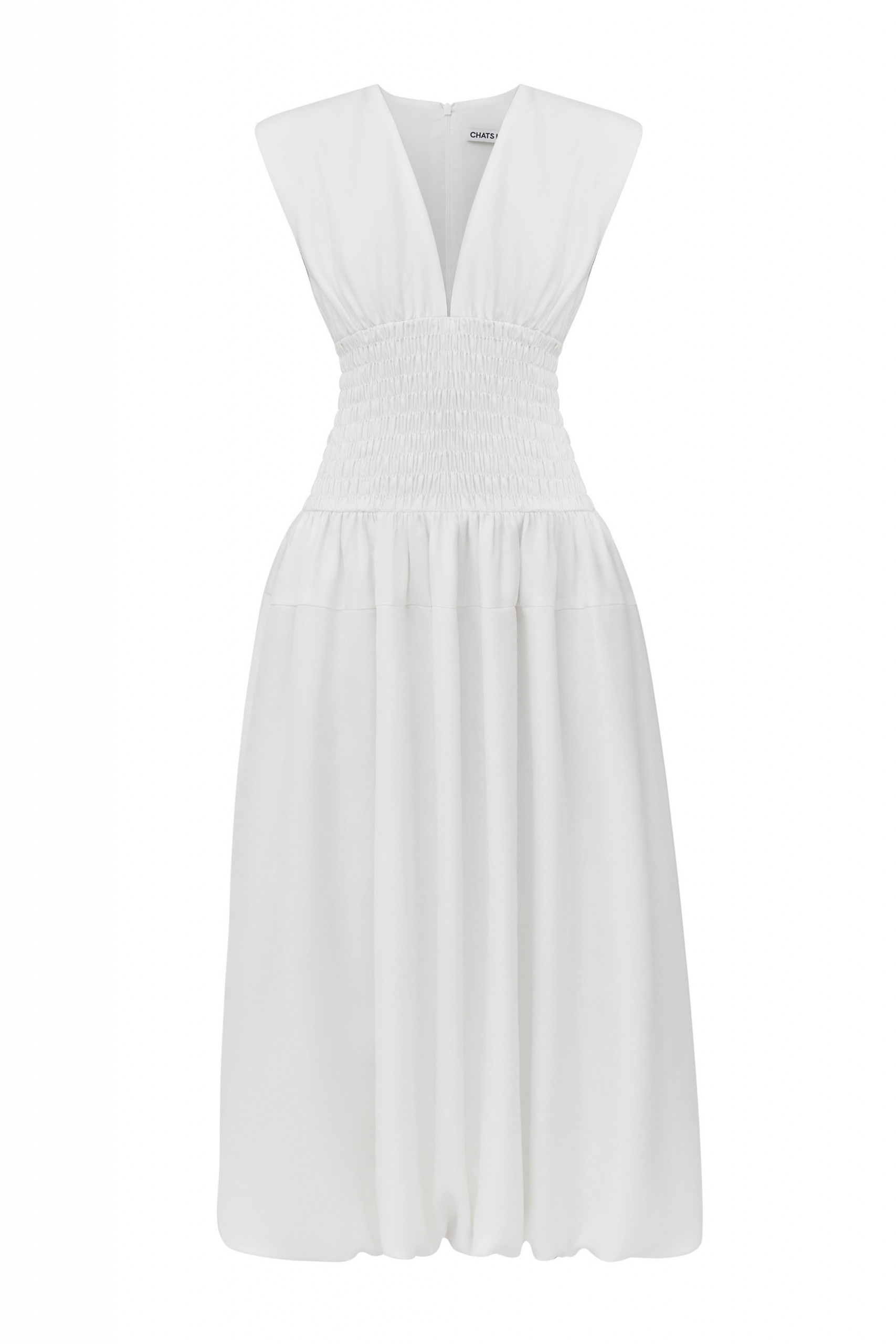 CHATS by C.Dam White Kate Dress