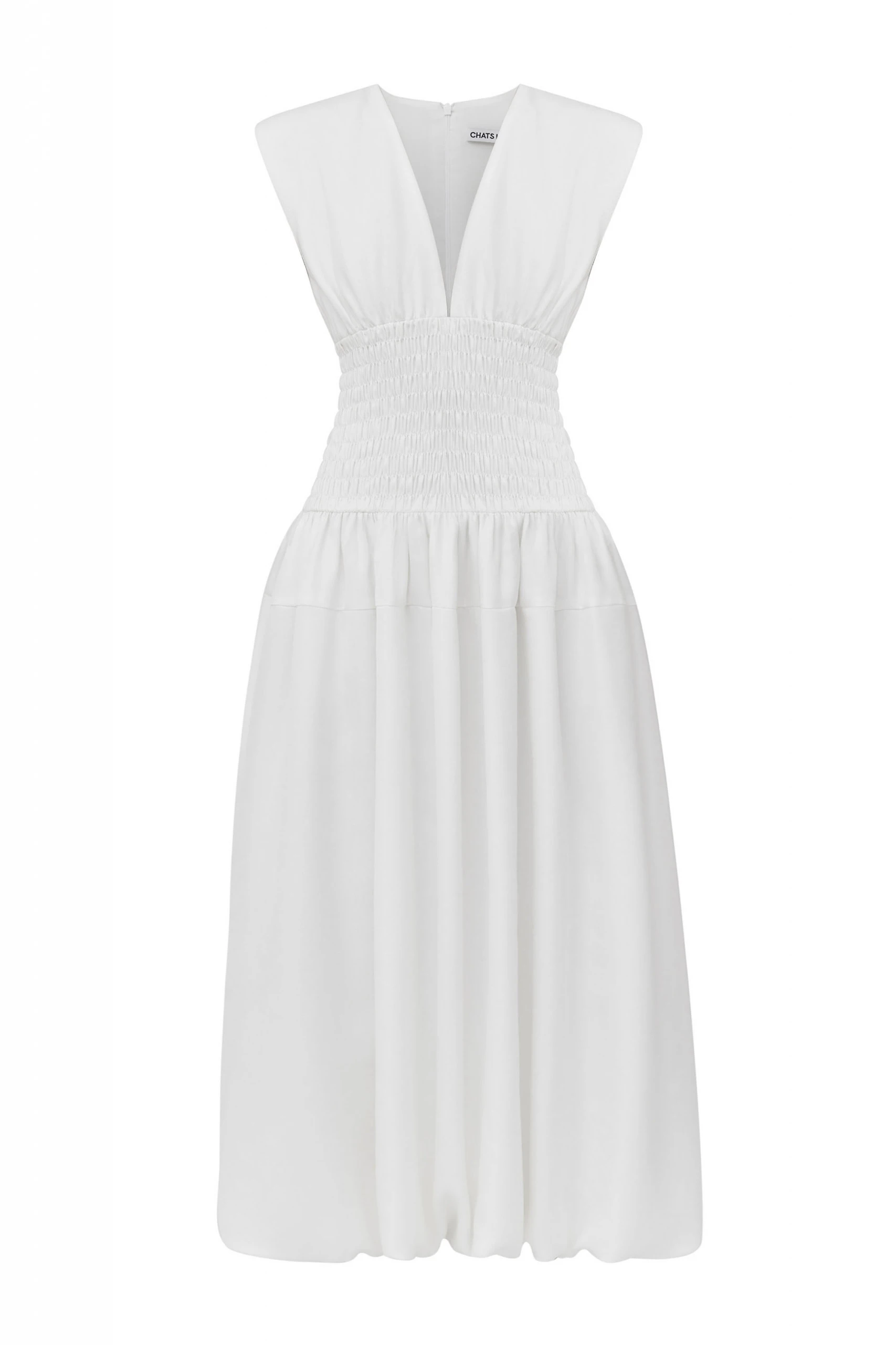 CHATS-by-C.Dam-Kate-Dress CHATS by C.Dam White Kate Dress