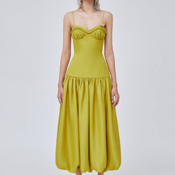 CHATS by C.Dam Yellow Sphinx Dress