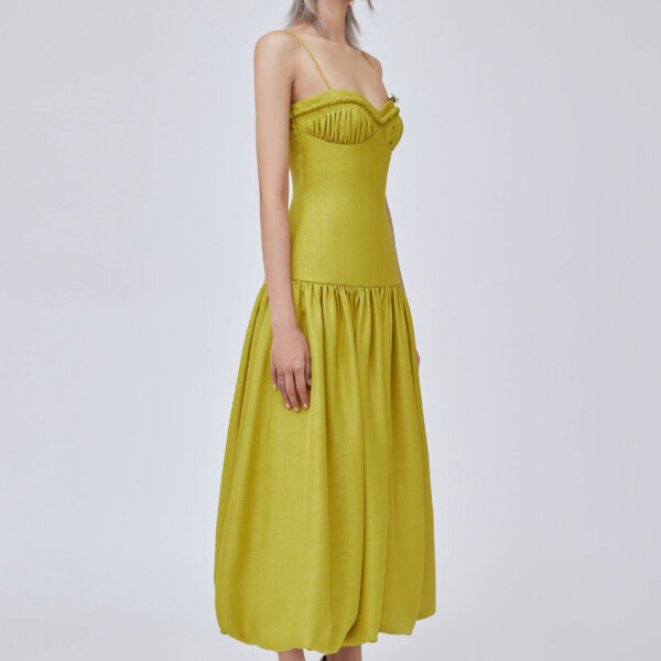 CHATS by C.Dam Yellow Sphinx Dress