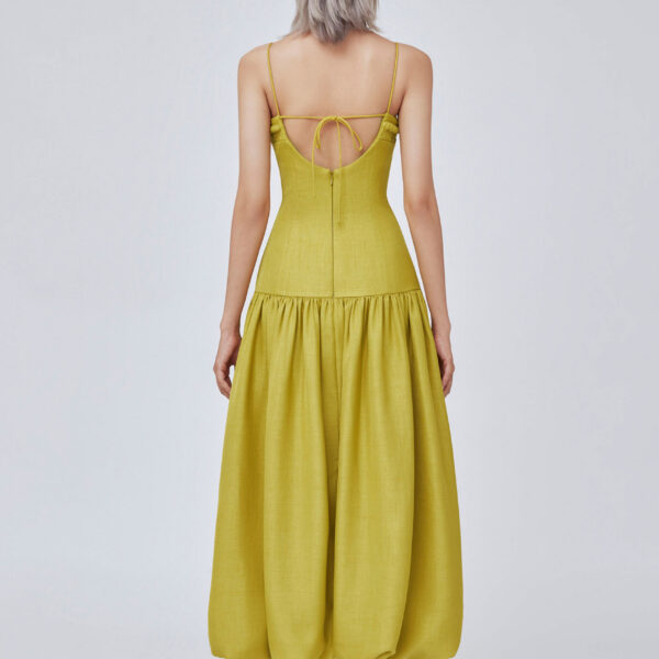 CHATS by C.Dam Yellow Sphinx Dress