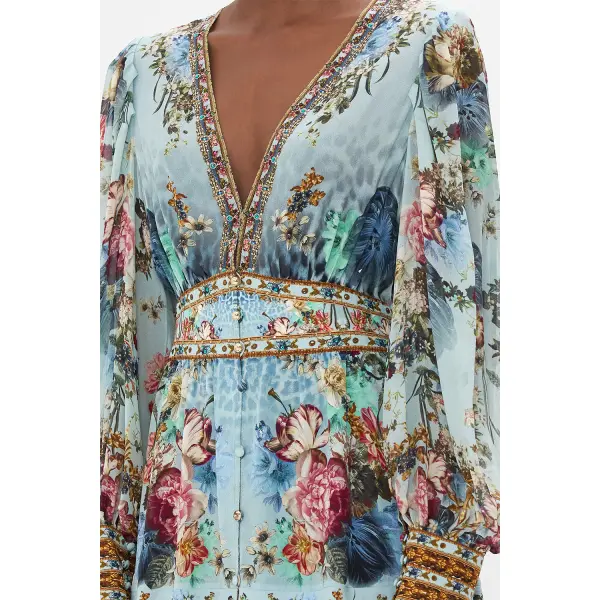 Button Front Frill Dress - Image 6