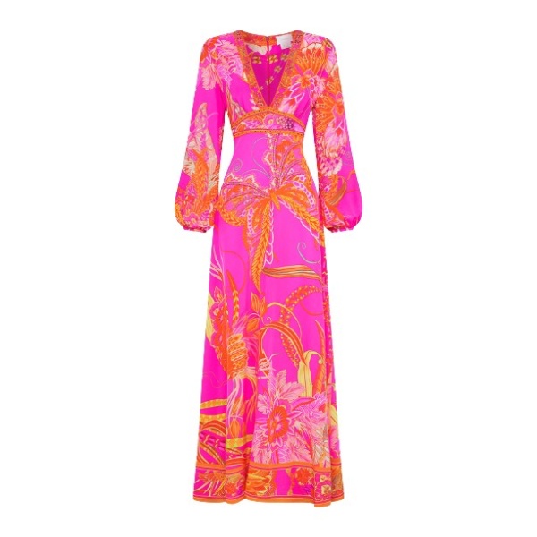 Camilla Plunge Neck Long Dress14350 nobg
