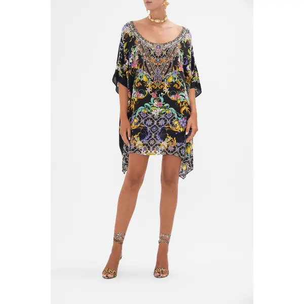 Short Round Neck Kaftan - Image 5
