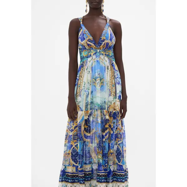 T Back Gathered Panel Dress - Image 5
