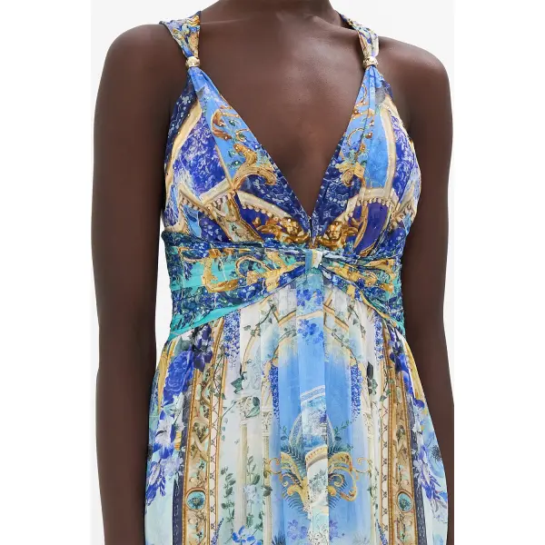 T Back Gathered Panel Dress - Image 6
