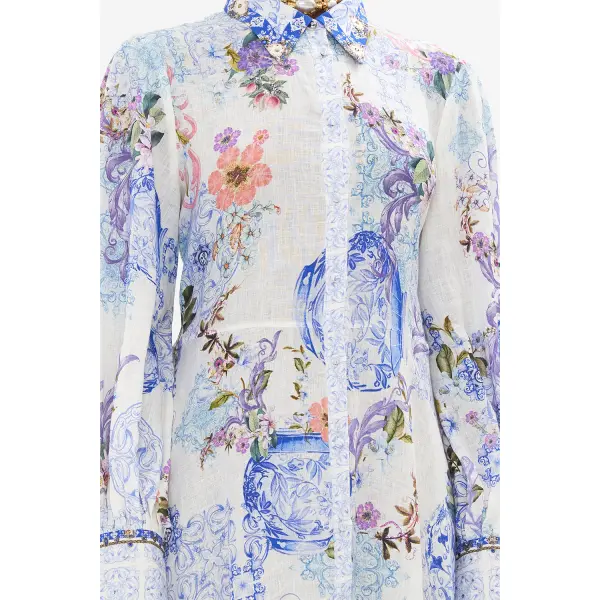 Waist Tie Shirt Dress - Image 5