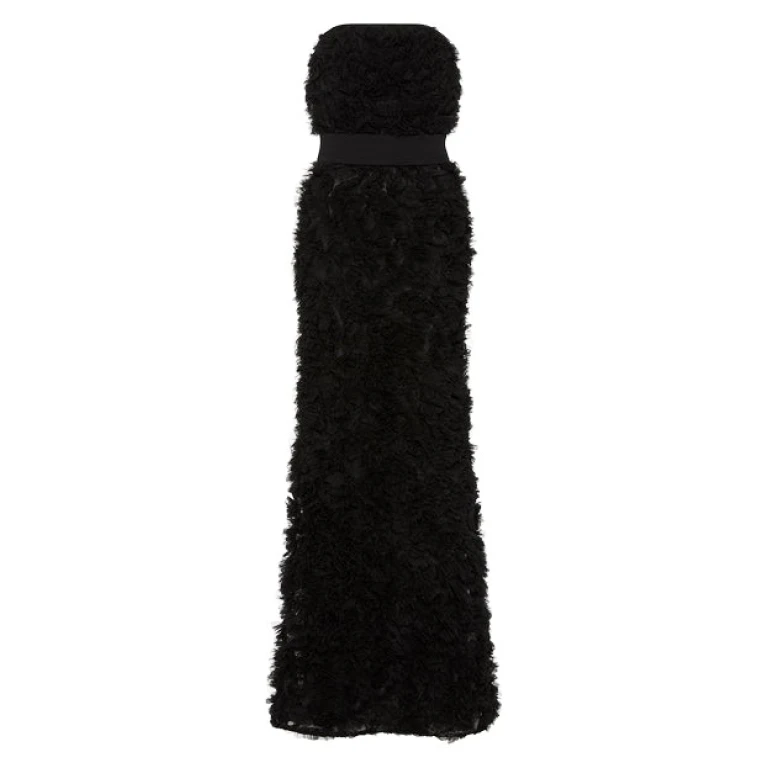 Carla Zampatti Black dress long dress 420030 nobg