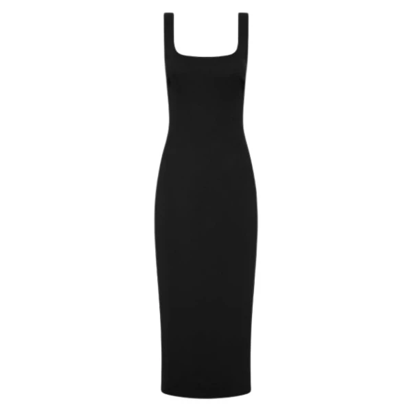 Carla Zampatti Black dress long dress 597026 nobg