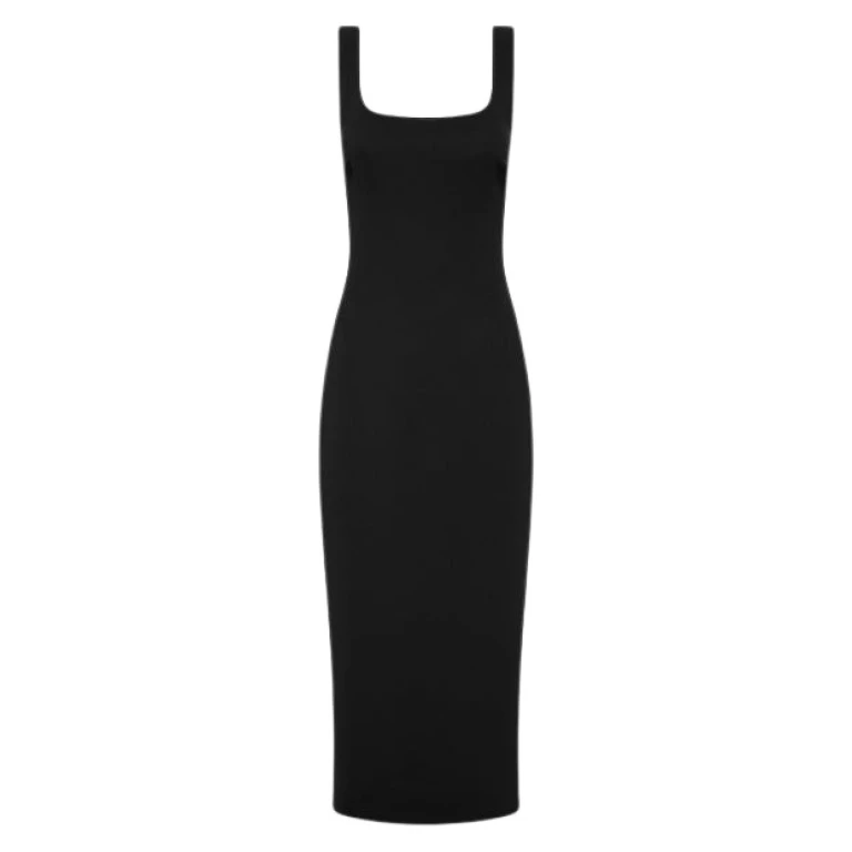 Carla Zampatti Black dress long dress 597026 nobg