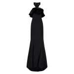 Carla Zampatti Black dress long dress 616271 nobg