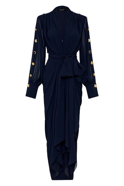 Carla Zampatti Black dress long dress36248 nobg Carla Zampatti Black dress long dress36248 nobg