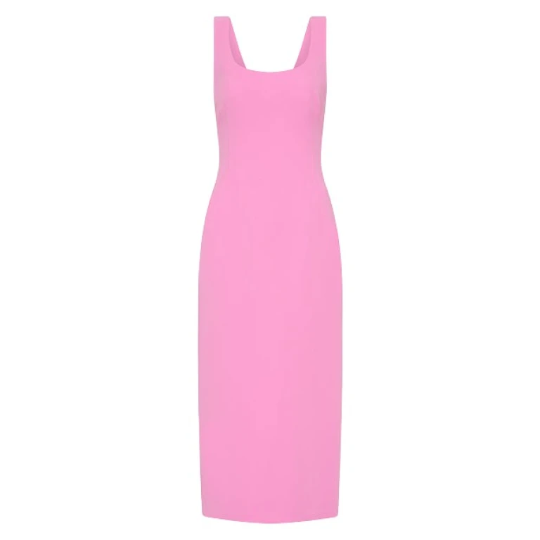 Carla Zampatti Pink midi dress 243713 nobg