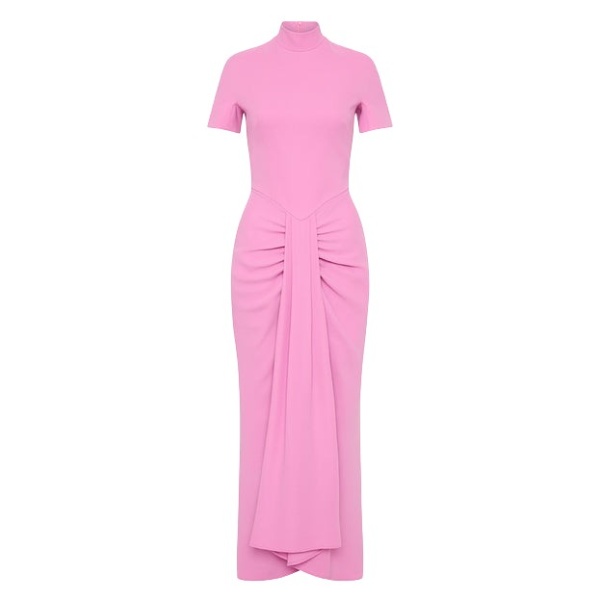 Carla Zampatti Pink midi dress49673 nobg