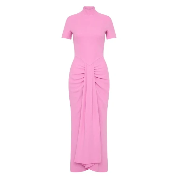 Carla Zampatti Pink midi dress49673 nobg