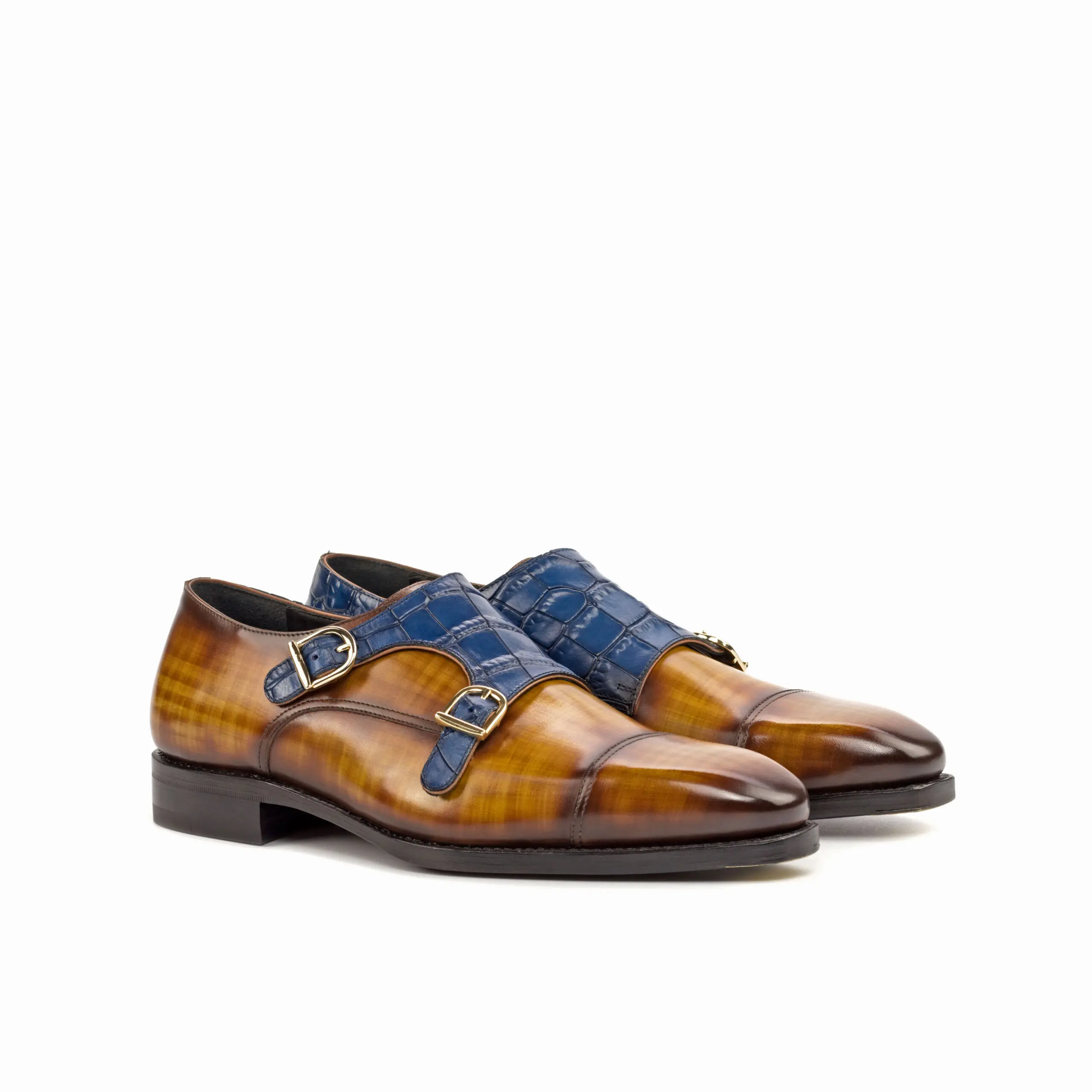 Brown Double Monk Shoe Brown Double Monk Shoe