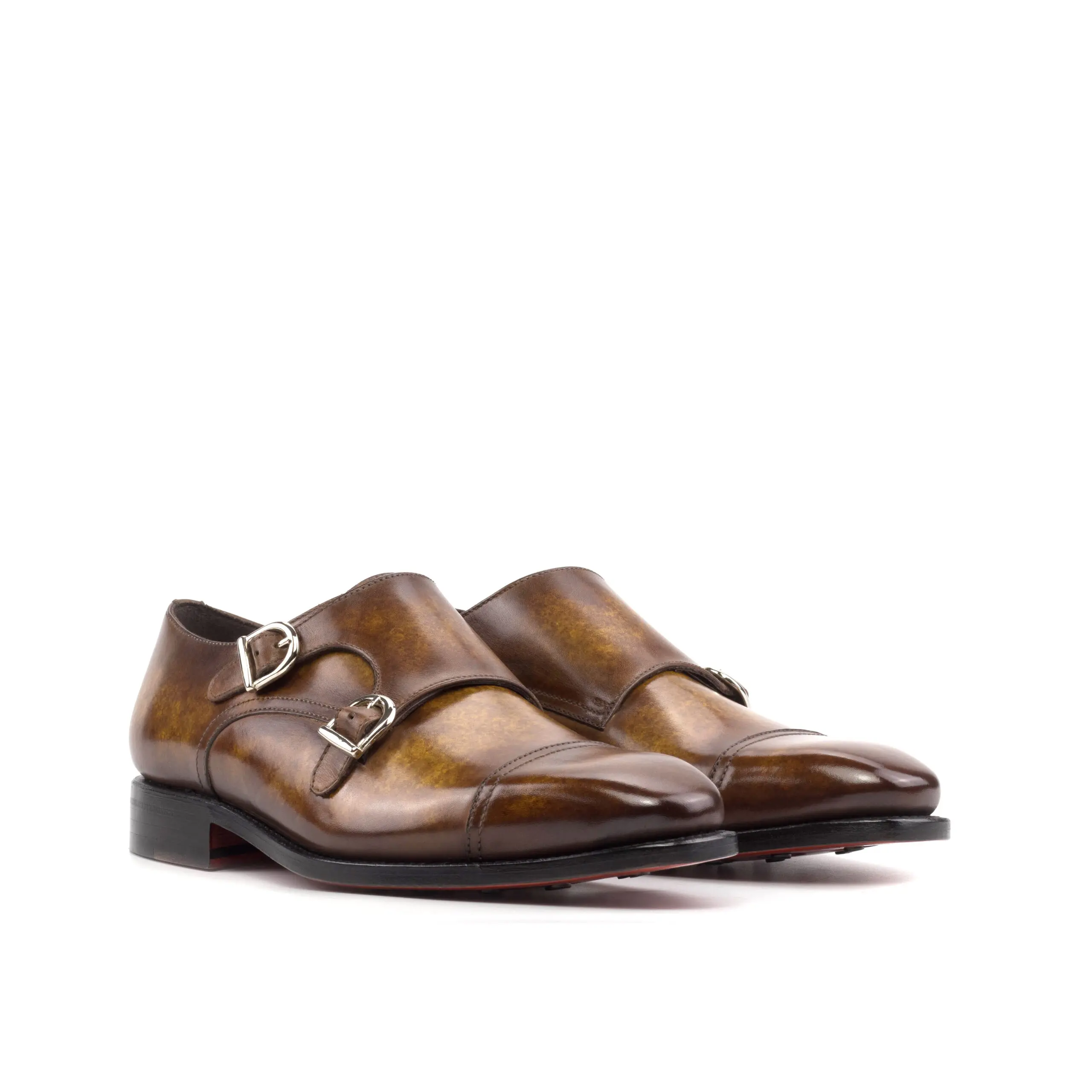Brown Double Monk Shoe Brown Double Monk Shoe