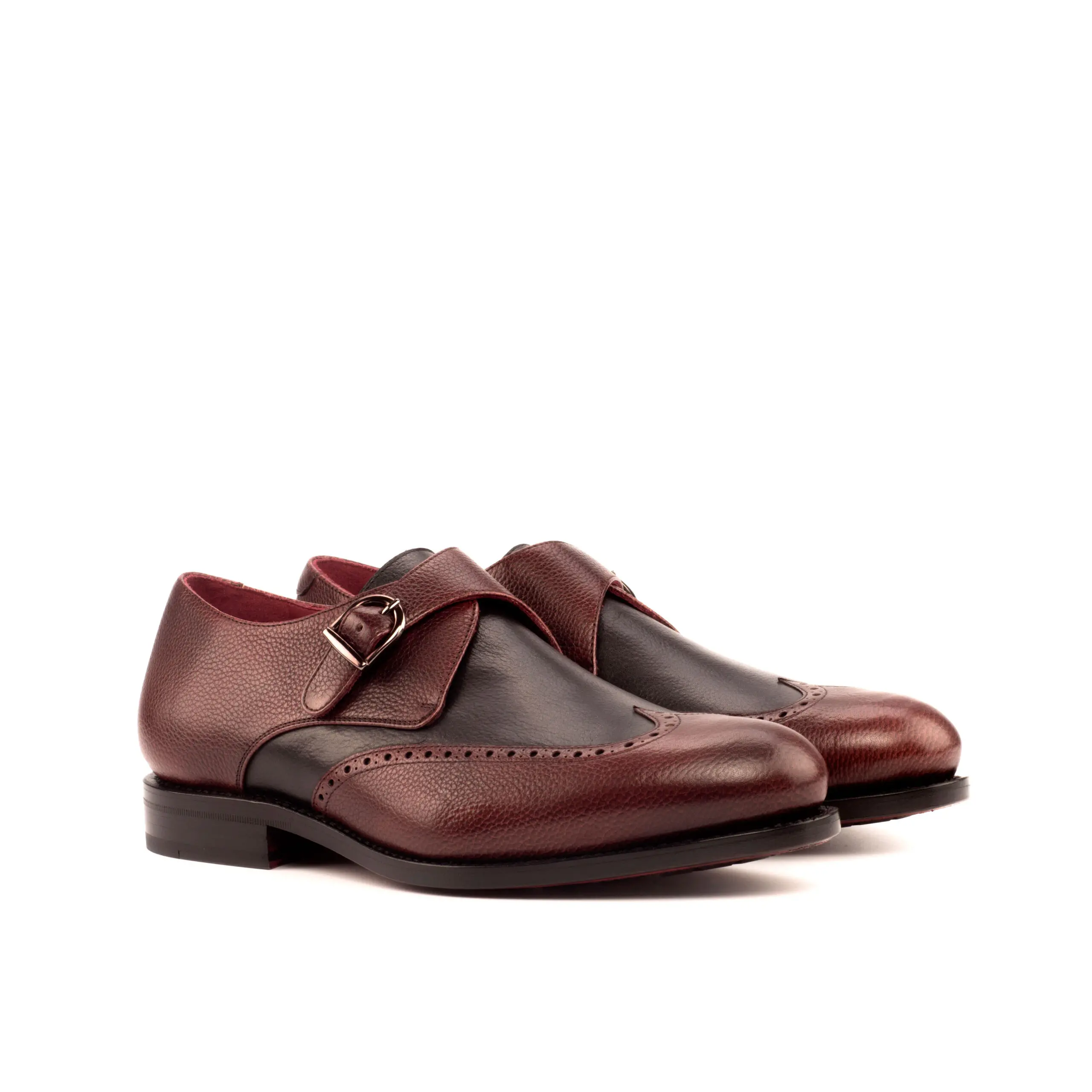 Burgundy Single Monk Shoe Burgundy Single Monk Shoe