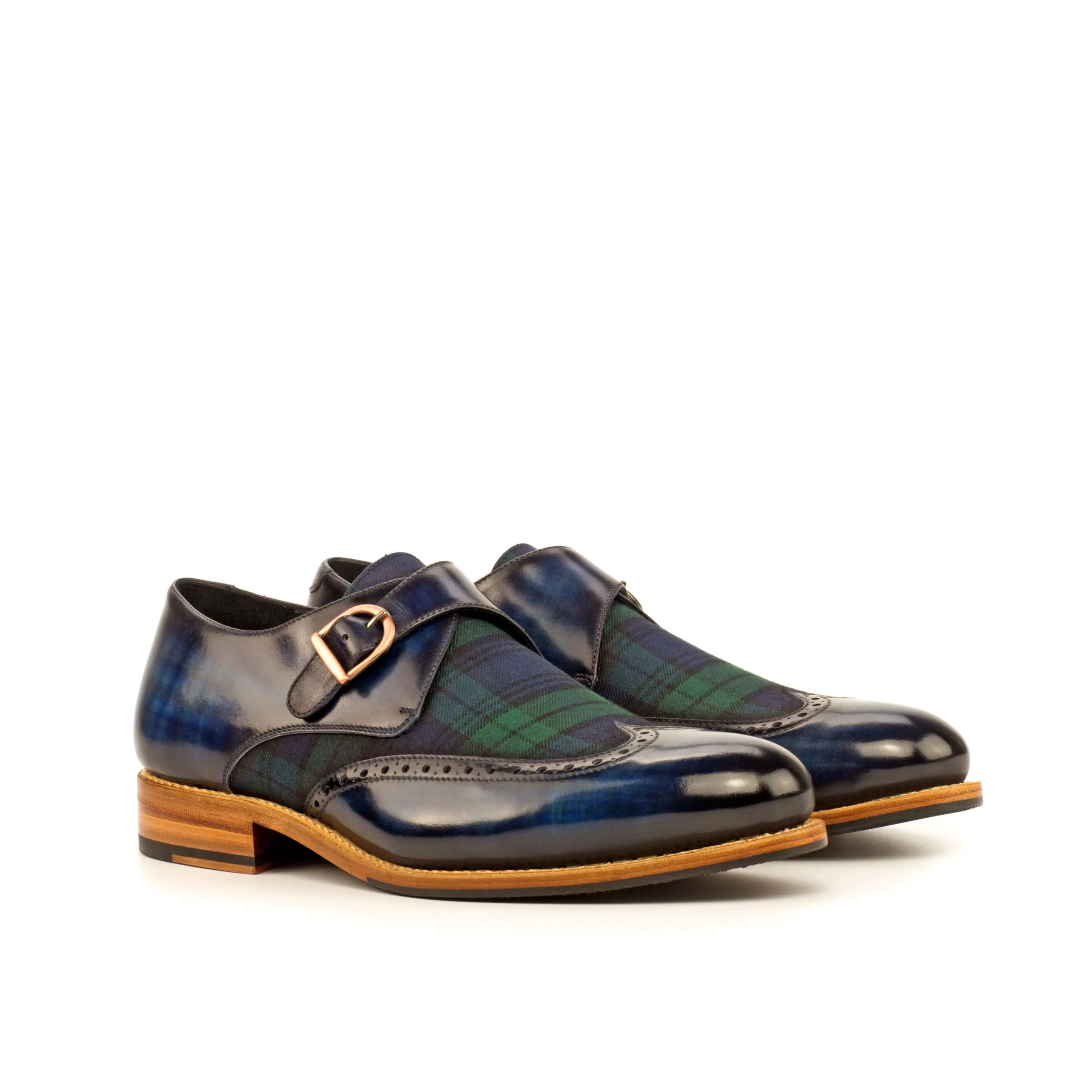 Green Single Monk Shoe Green Single Monk Shoe