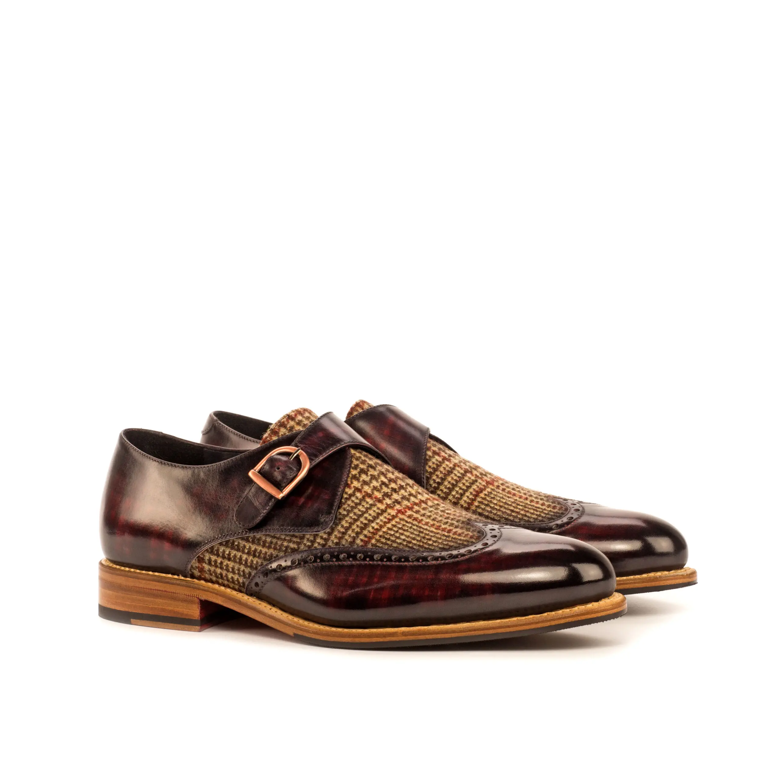 Brown Single Monk Shoe Brown Single Monk Shoe