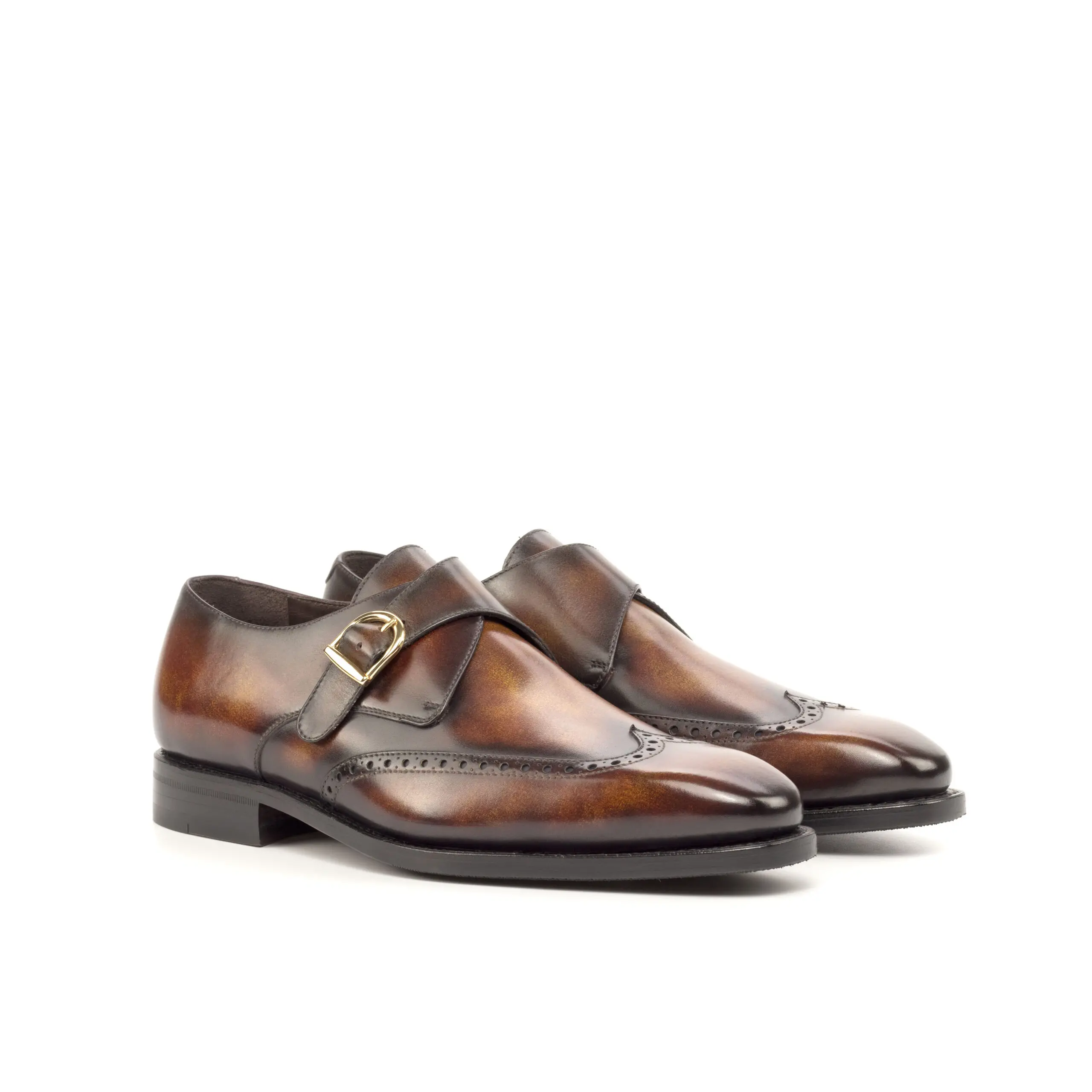 Burgundy Single Monk Shoe Burgundy Single Monk Shoe