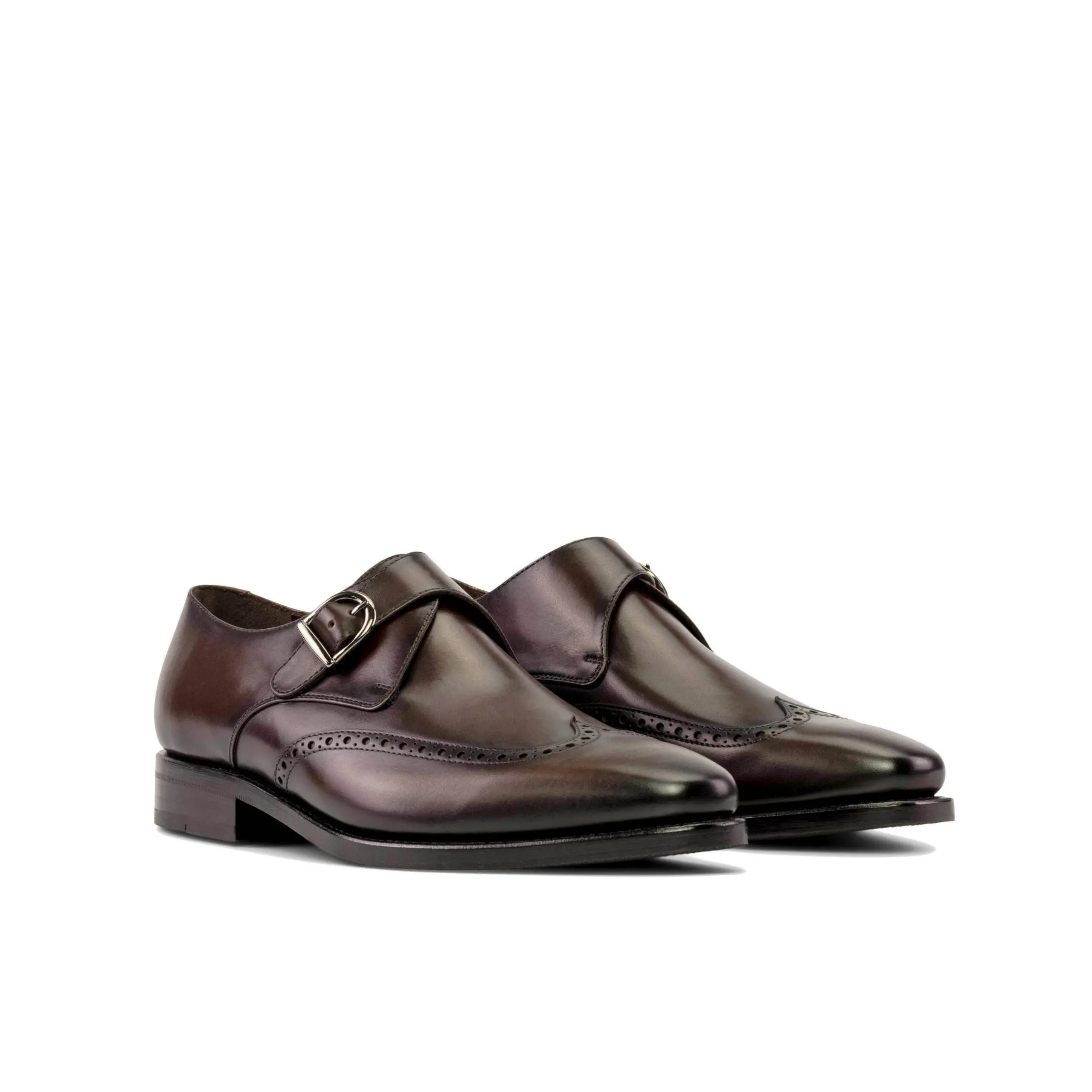 Brown Single Monk Shoe Brown Single Monk Shoe