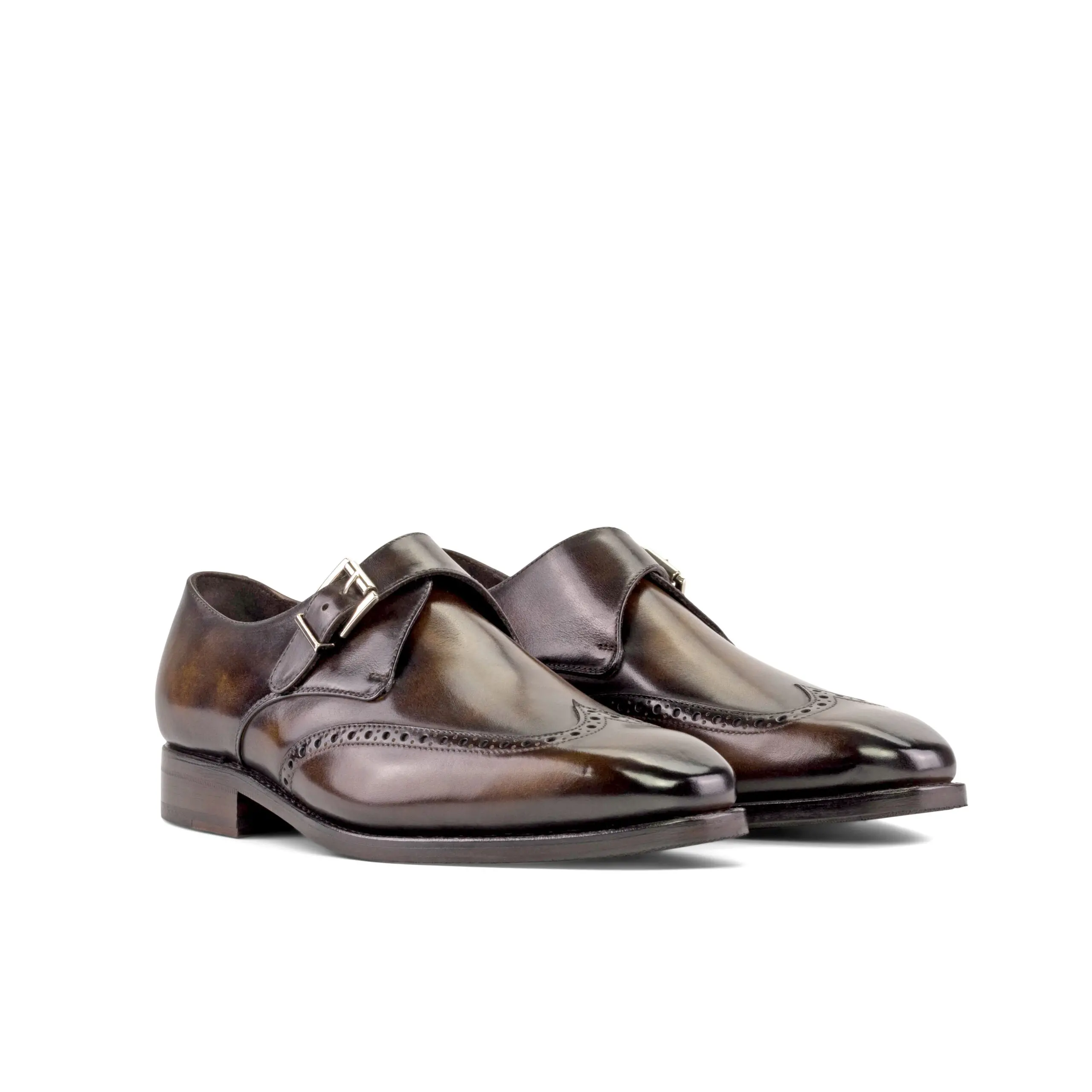 Brown Single Monk Shoe Brown Single Monk Shoe