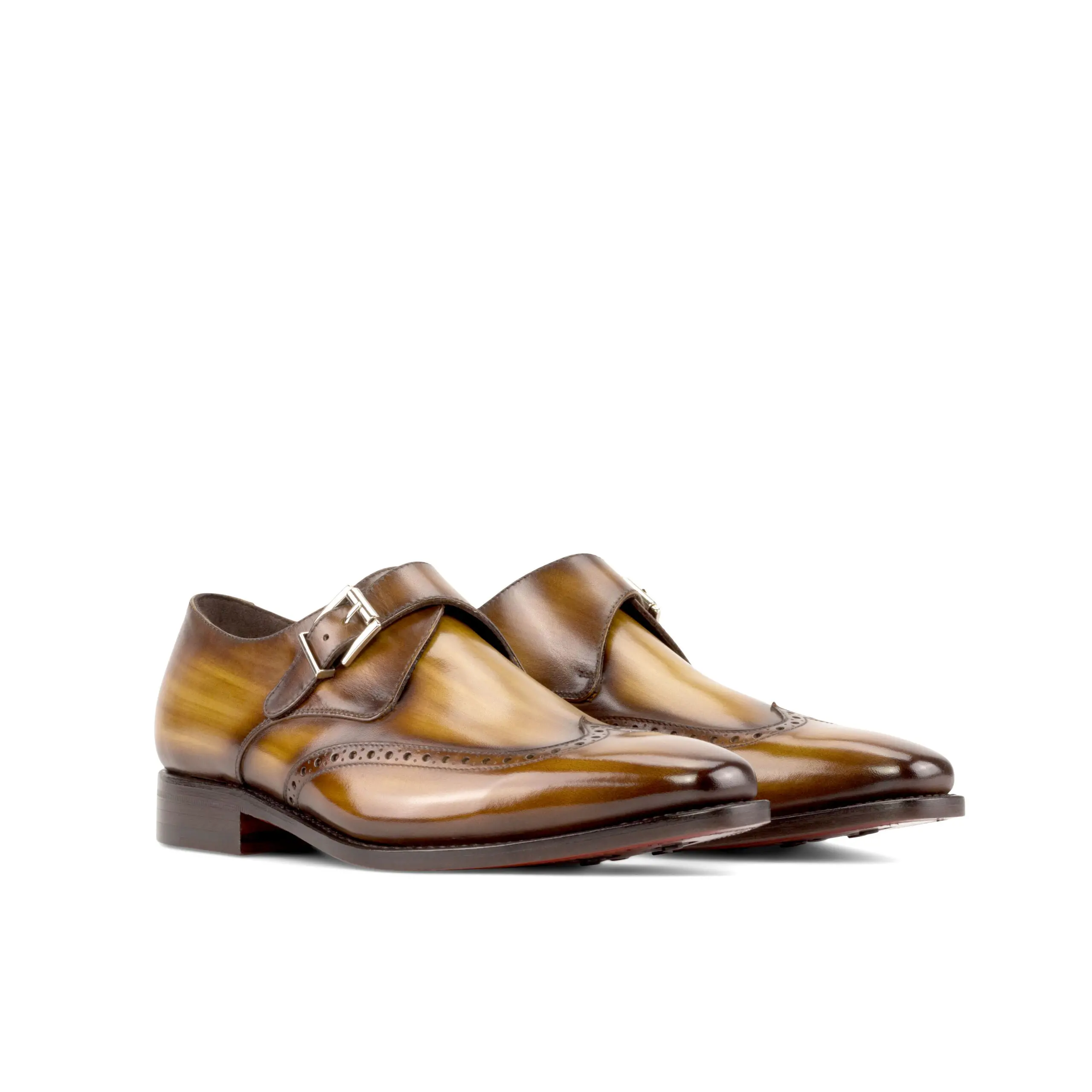 Brown Single Monk Shoe Brown Single Monk Shoe
